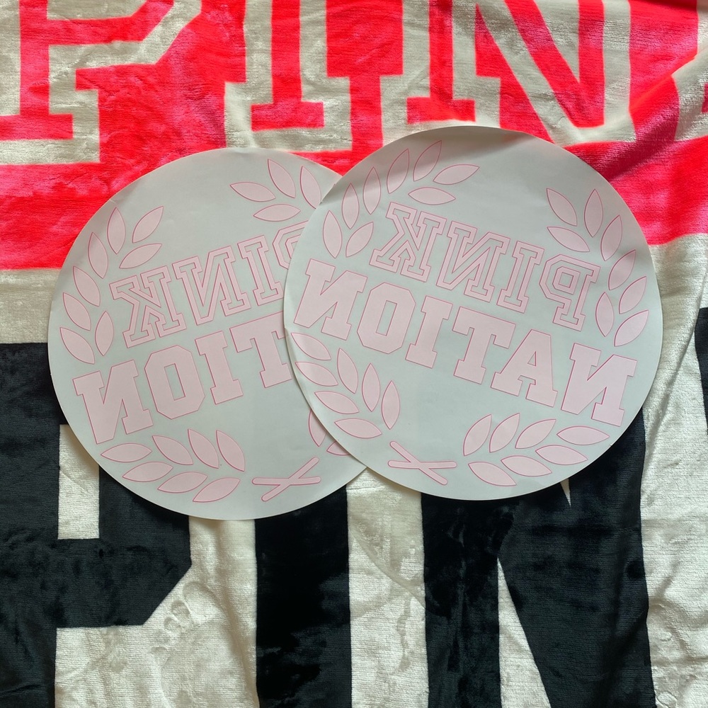 Pink Nation Window Decals Large